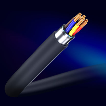 Dátový a nabíjací kábel USB-C - USB-C 3MK Hyper, 100W, 1.2m, čierny