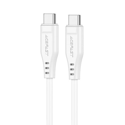 Dátový a nabíjací kábel USB-C - USB-C Acefast C3-03, 60W, 1.2m, Biela