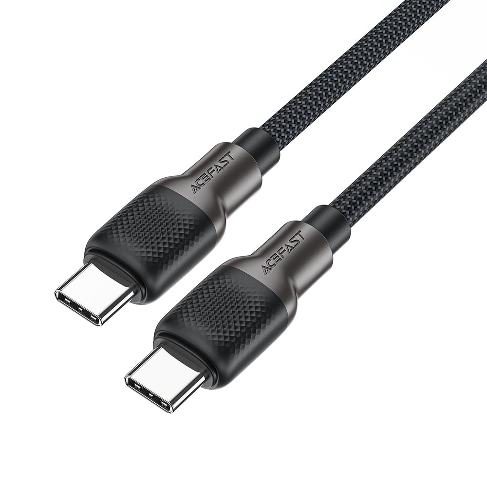 Dátový a nabíjací kábel USB-C - USB-C Acefast C10-03, 60W, 1.2m, čierny