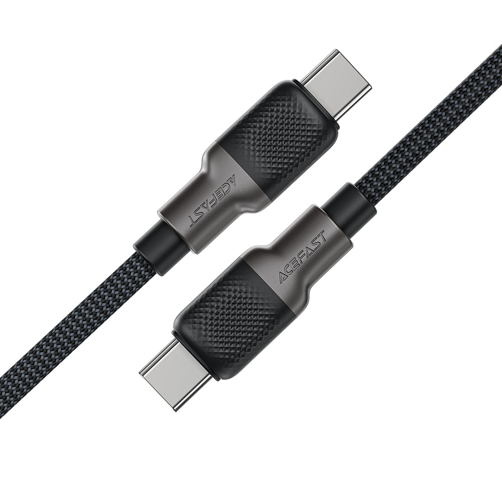 Dátový a nabíjací kábel USB-C - USB-C Acefast C10-03, 60W, 1.2m, čierny