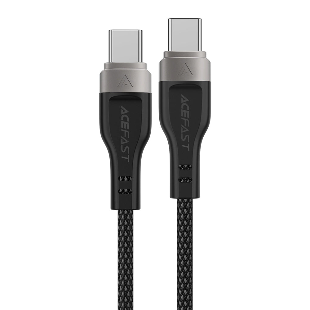 Dátový a nabíjací kábel USB-C - USB-C Acefast C11-03, 60W, 1.2m, čierny