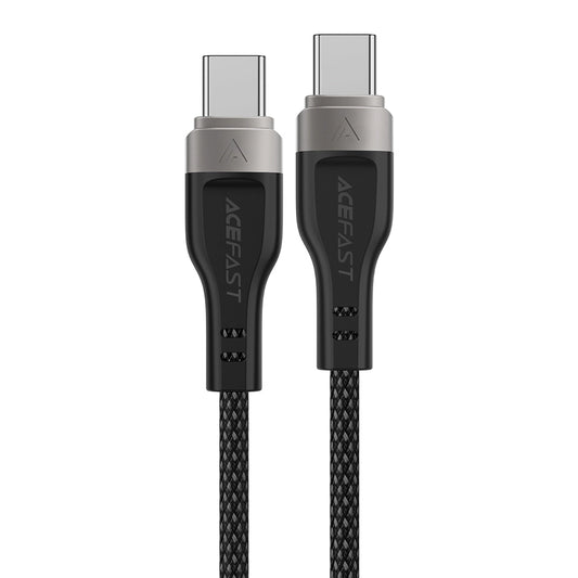 Dátový a nabíjací kábel USB-C - USB-C Acefast C11-03, 60W, 1.2m, čierny