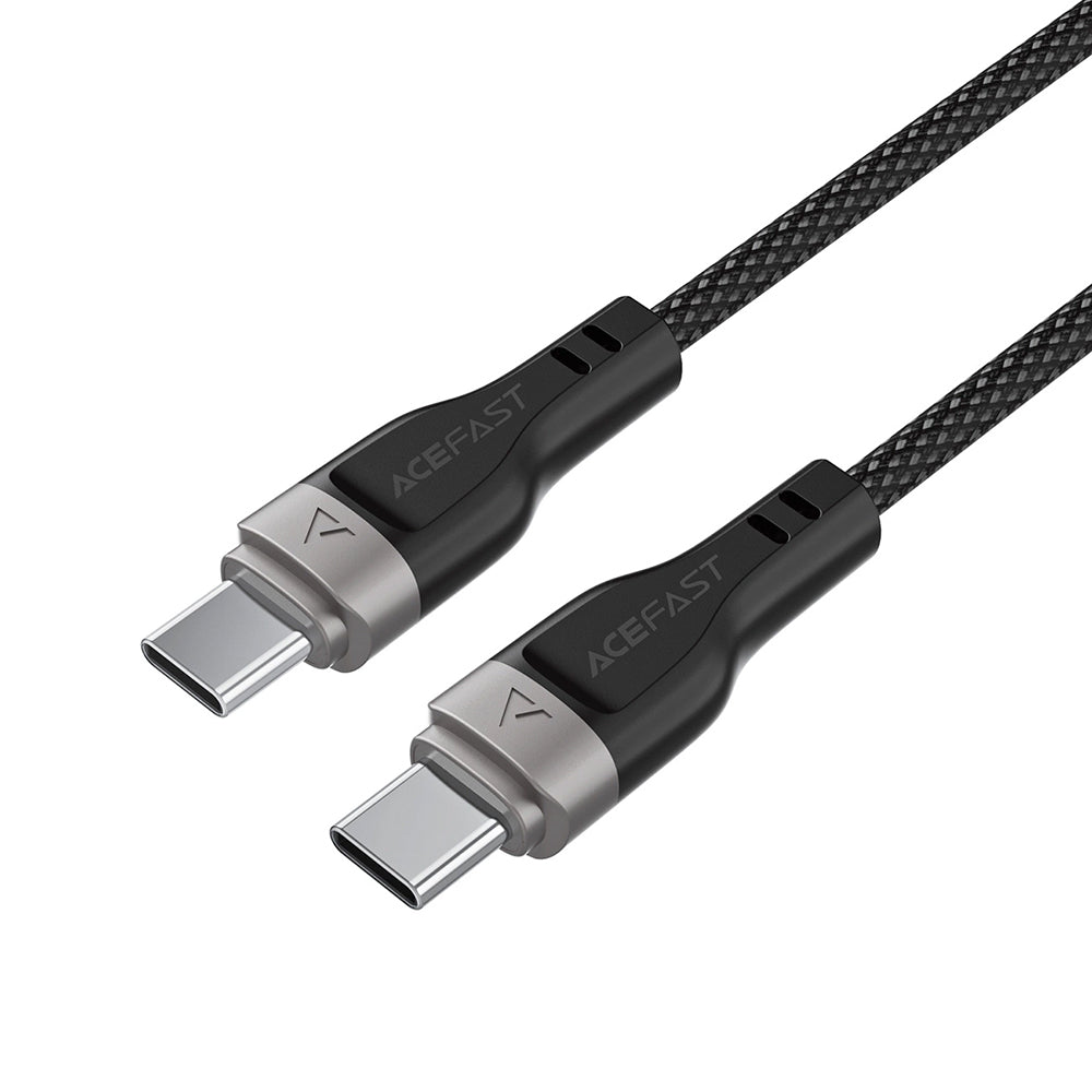Dátový a nabíjací kábel USB-C - USB-C Acefast C11-03, 60W, 1.2m, čierny
