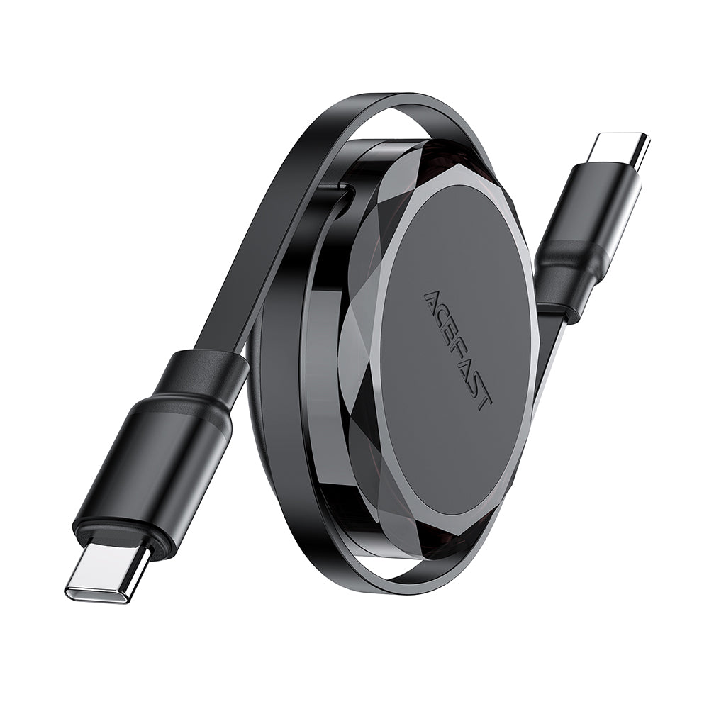 Dátový a nabíjací kábel USB-C - USB-C Acefast C13-03, 60W, 0.8m, čierny