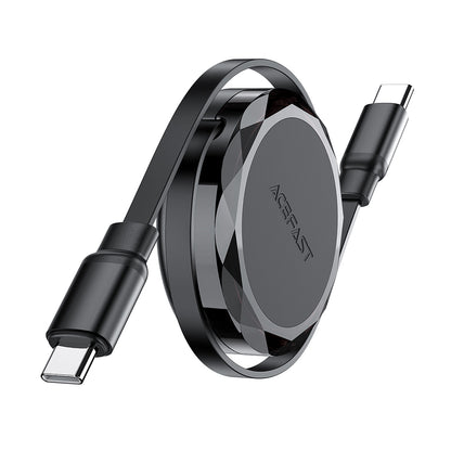 Dátový a nabíjací kábel USB-C - USB-C Acefast C13-03, 60W, 0.8m, čierny
