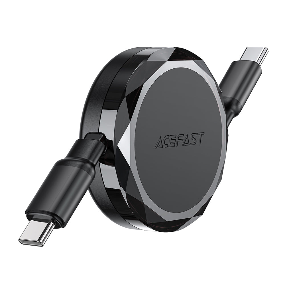 Dátový a nabíjací kábel USB-C - USB-C Acefast C13-03, 60W, 0.8m, čierny