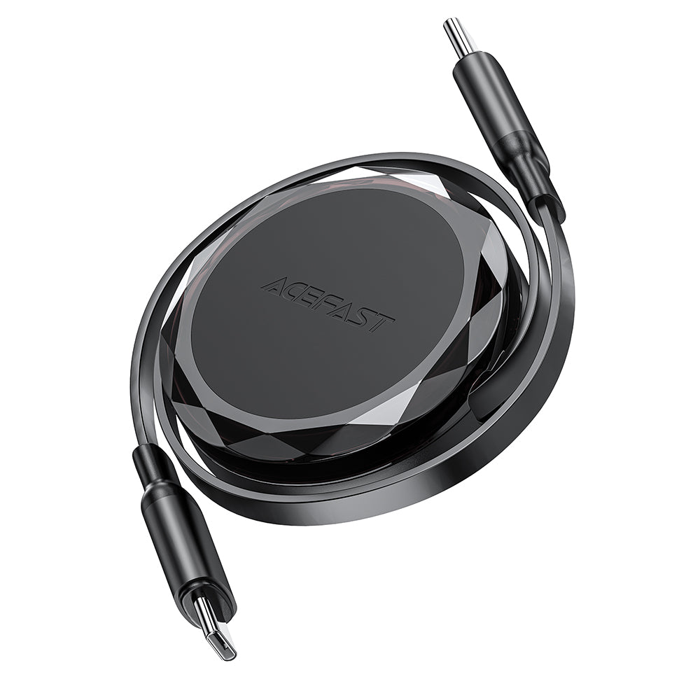 Dátový a nabíjací kábel USB-C - USB-C Acefast C13-03, 60W, 0.8m, čierny
