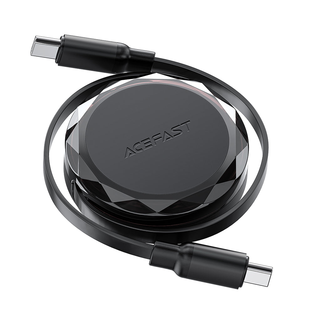 Dátový a nabíjací kábel USB-C - USB-C Acefast C13-03, 60W, 0.8m, čierny