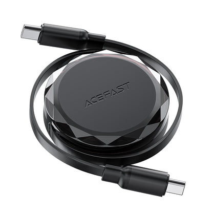 Dátový a nabíjací kábel USB-C - USB-C Acefast C13-03, 60W, 0.8m, čierny
