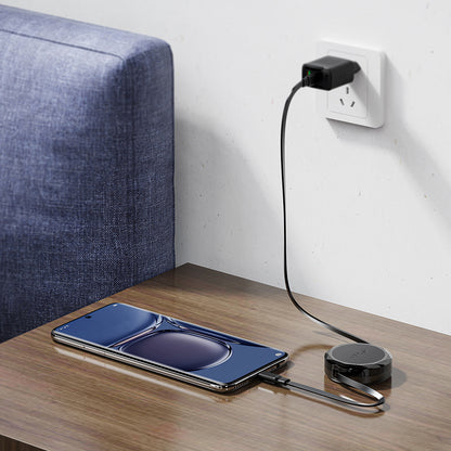 Dátový a nabíjací kábel USB-C - USB-C Acefast C13-03, 60W, 0.8m, čierny