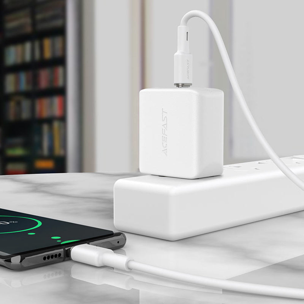 Dátový a nabíjací kábel USB-C - USB-C Acefast C2-03, 60W, 1.2m, čierny