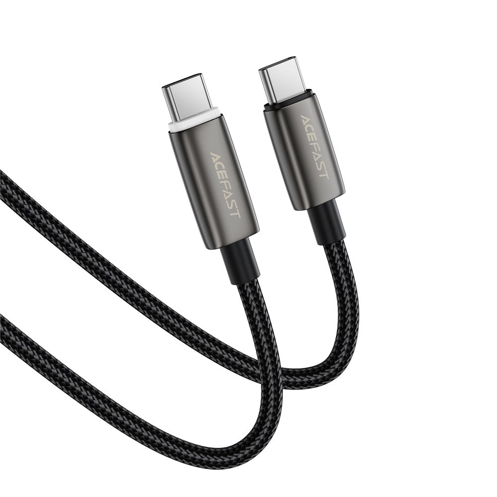 Dátový a nabíjací kábel USB-C - USB-C Acefast C23-03, 60W, 1.2m, čierny