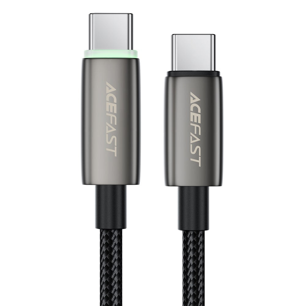 Dátový a nabíjací kábel USB-C - USB-C Acefast C23-03, 60W, 1.2m, čierny
