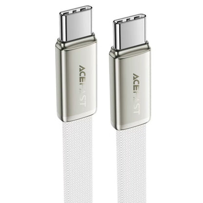 USB-C Data and Charging Cable - USB-C Acefast C24-03, 60W, 1.2m, White