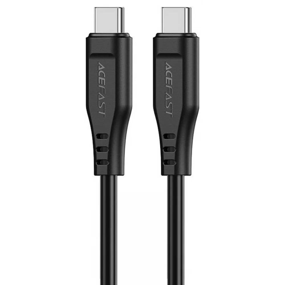 Dátový a nabíjací kábel USB-C - USB-C Acefast C3-03, 60W, 1.2m, čierny