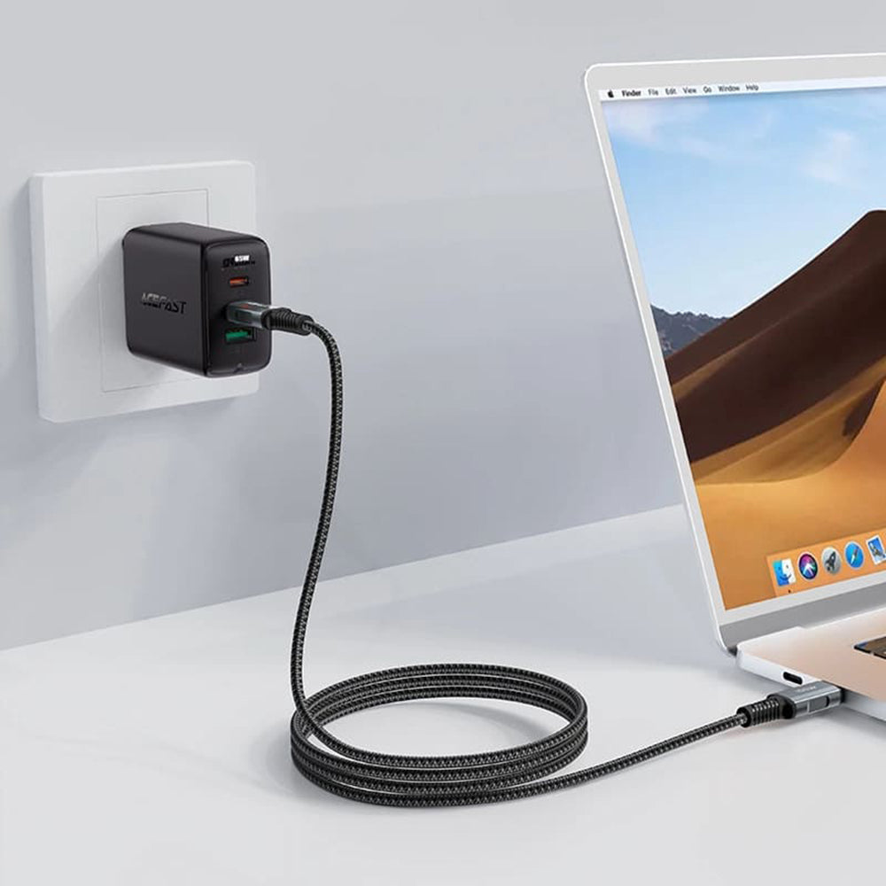Dátový a nabíjací kábel USB-C - USB-C Acefast C4-03, 100W, 2m, čierny