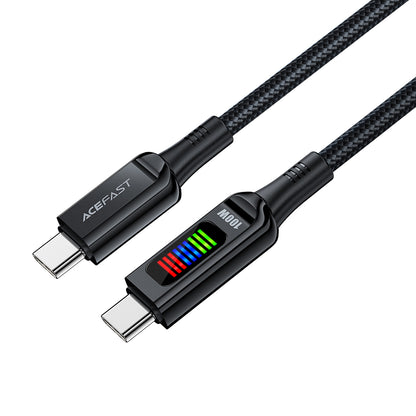 Dátový a nabíjací kábel USB-C - USB-C Acefast C7-03, 100W, 1.2m, čierny