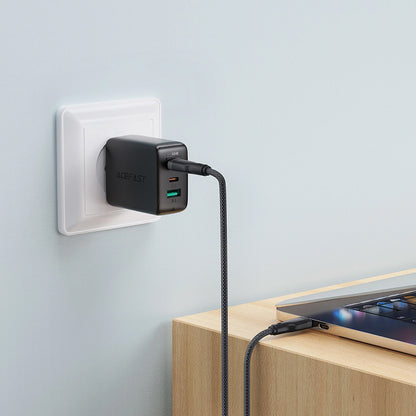 Dátový a nabíjací kábel USB-C - USB-C Acefast C8-03, 60W, 1.2m, čierny