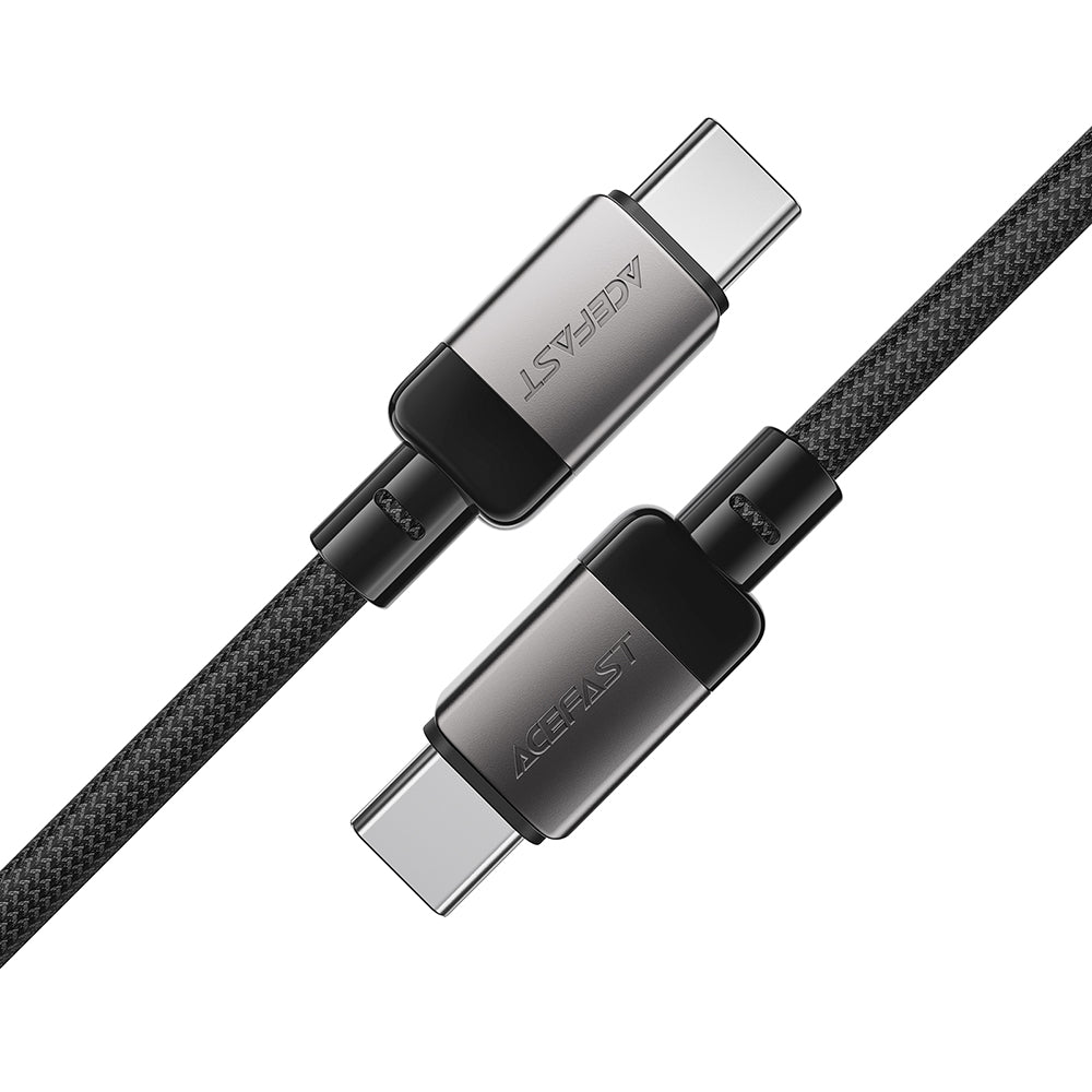 Dátový a nabíjací kábel USB-C - USB-C Acefast C9-03, 60W, 1.2m, čierny