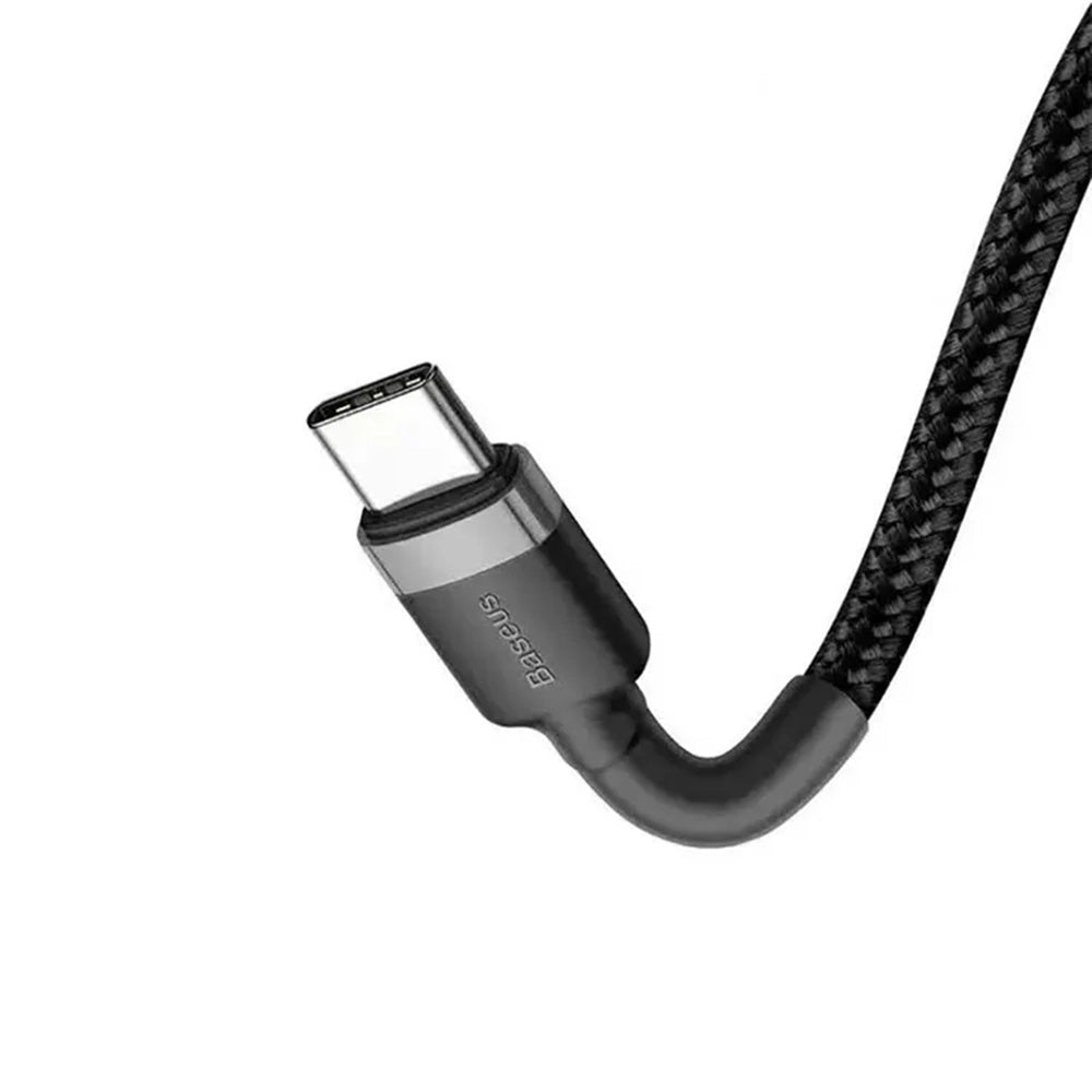 Dátový a nabíjací kábel USB-C - USB-C Baseus Cafule, 60W, 2m, Sada 2 kusy, Čierna E0418501