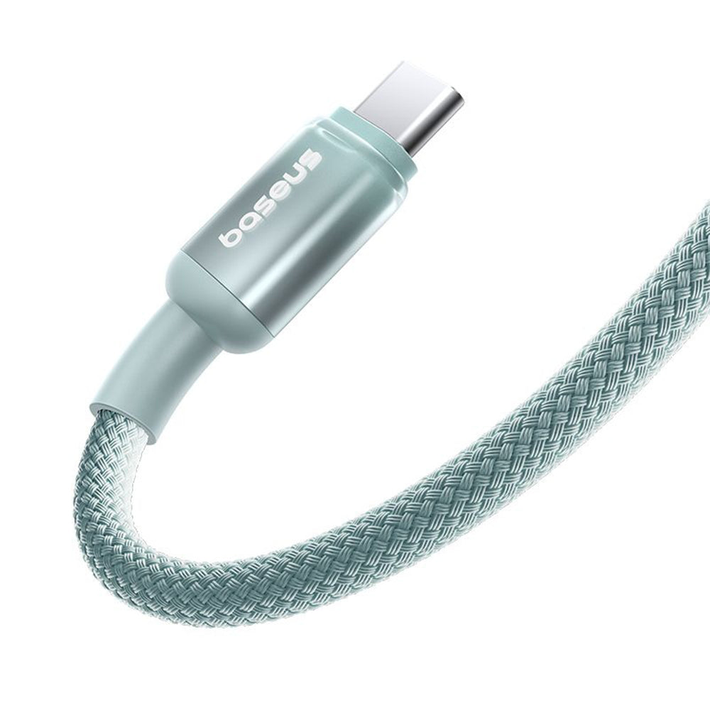 Dátový a nabíjací kábel USB-C - USB-C Baseus Discolor, 100W, 1m, Modro Zelený E0420702