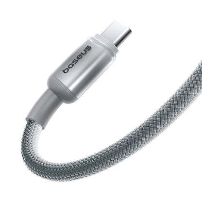 Dátový a nabíjací kábel USB-C - USB-C Baseus Discolor, 100W, 2m, Strieborný E0420800