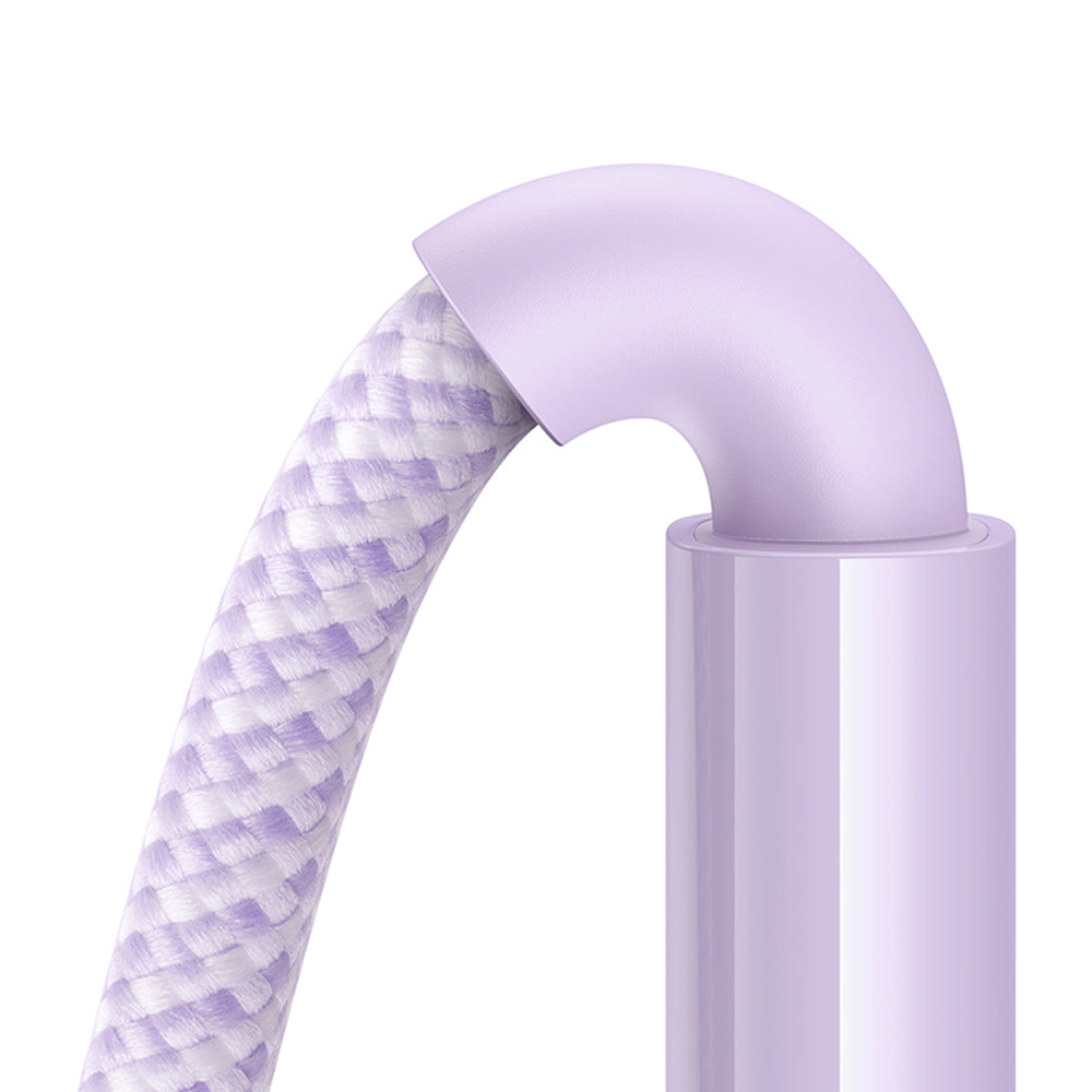 Dátový a nabíjací kábel USB-C - USB-C Baseus Display 2, 100W, 2m, Fialový P10382702511-01