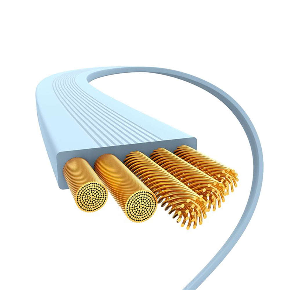 Dátový a nabíjací kábel USB-C - USB-C Baseus Free2Draw Mini Retractable, 100W, 1m, Modrý P10364500311-00