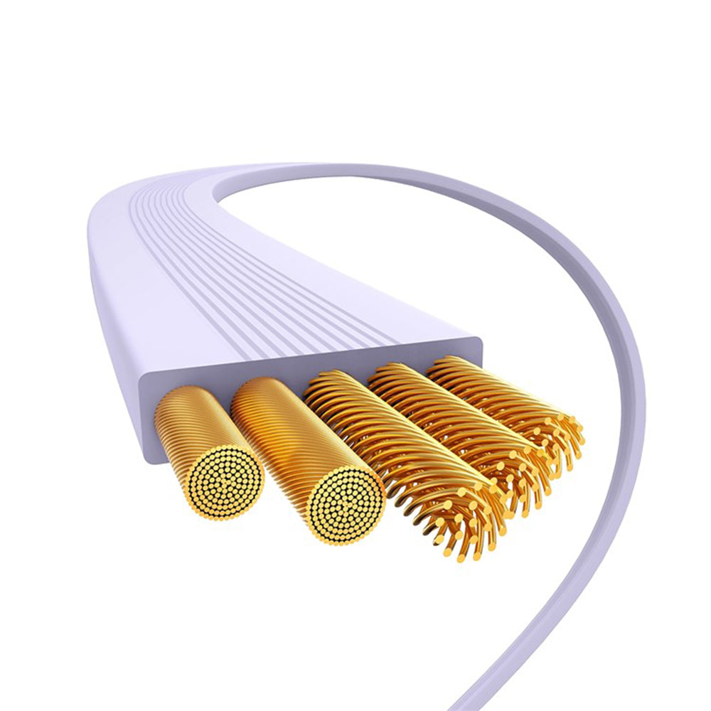 Dátový a nabíjací kábel USB-C - USB-C Baseus Free2Draw Mini Retractable, 100W, 1m, Fialový P10364500511-00