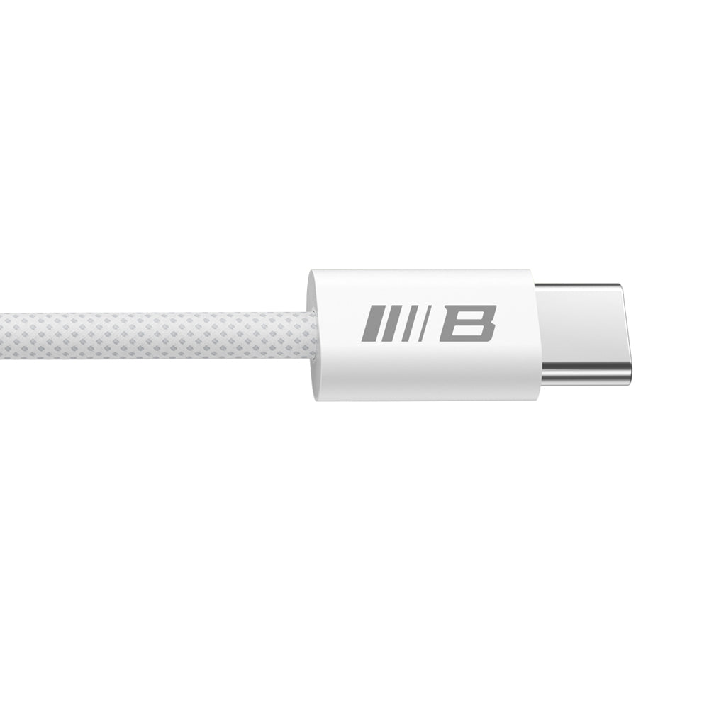 Dátový a nabíjací kábel USB-C - USB-C Blueo, 100W, 2m, Biela