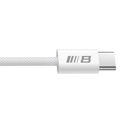 Dátový a nabíjací kábel USB-C - USB-C Blueo, 100W, 2m, Biela