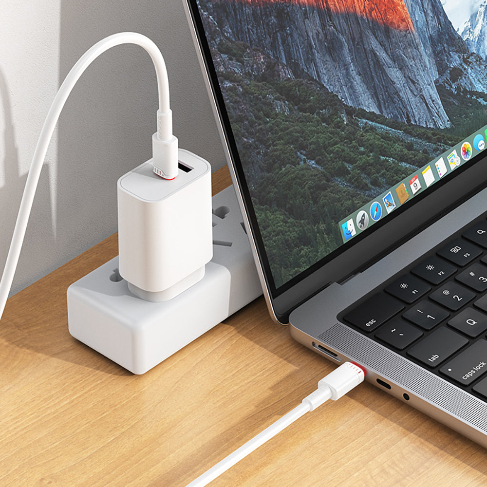 Dátový a nabíjací kábel USB-C - USB-C Borofone BX110 Beneficio, 60W, 1m, Biela
