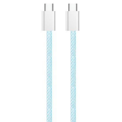 Dátový a nabíjací kábel USB-C - USB-C ColorWay CW-CBPDCC061, 60W, 1m, Modrý