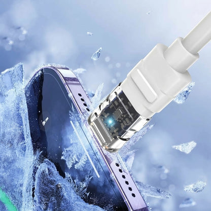 Dátový a nabíjací kábel USB-C - USB-C Lito LD05, 60W, 1m, Biela