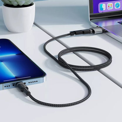 Nabíjací kábel Acefast, USB-C - USB-C / MagSafe 3, 240W, 1.2m, čierny
