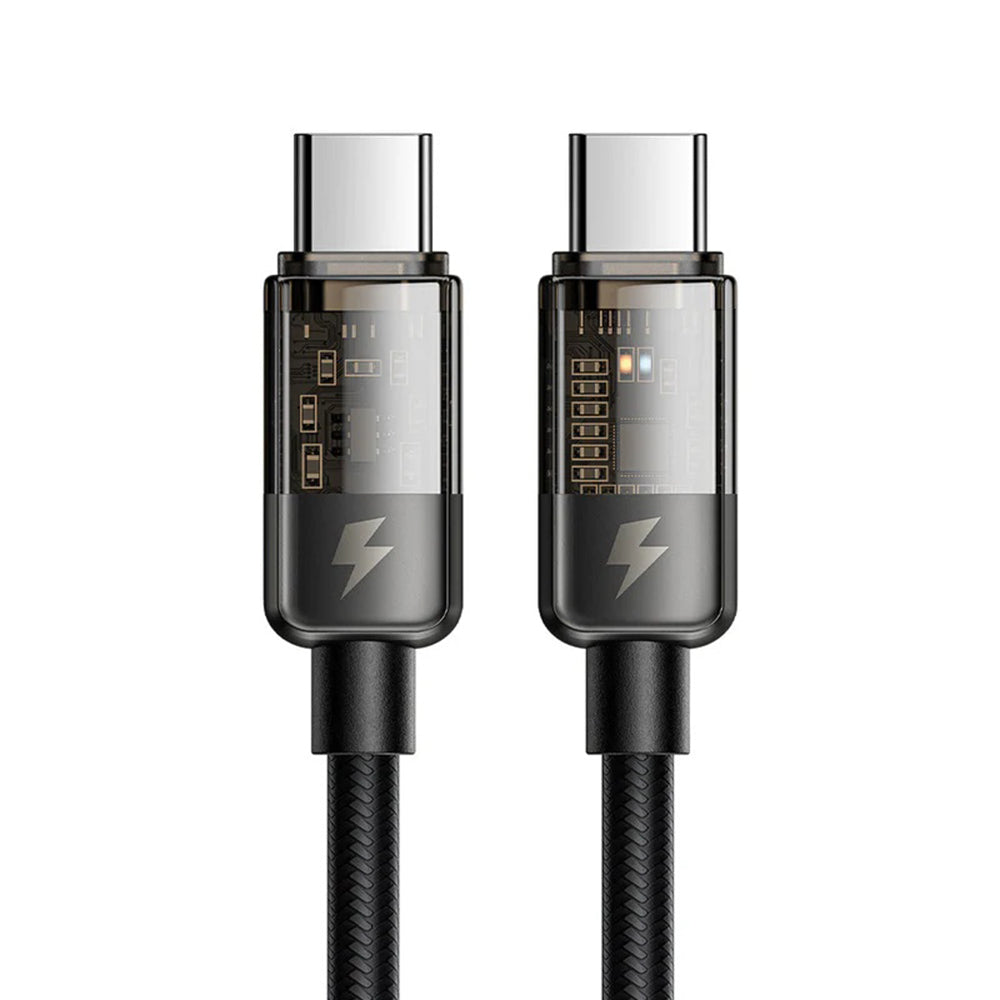 Dátový a nabíjací kábel USB-C - USB-C McDodo CA-2840 Auto Power Off, 100W, 1.2m, čierny