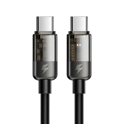 Dátový a nabíjací kábel USB-C - USB-C McDodo CA-2840 Auto Power Off, 100W, 1.2m, čierny