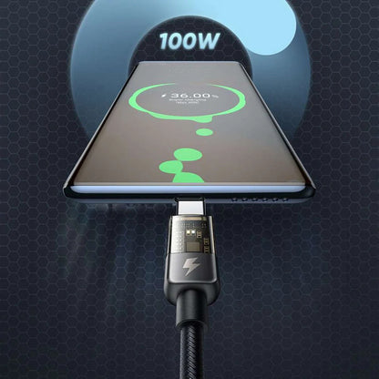 Dátový a nabíjací kábel USB-C - USB-C McDodo CA-2840 Auto Power Off, 100W, 1.2m, čierny