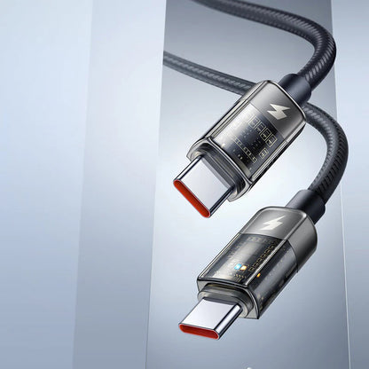 Dátový a nabíjací kábel USB-C - USB-C McDodo CA-2840 Auto Power Off, 100W, 1.2m, čierny