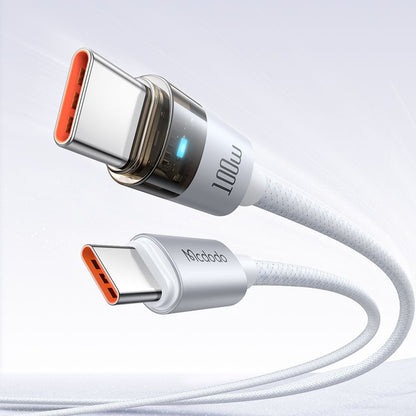 USB-C Data and Charging Cable - USB-C McDodo CA-5582, 100W, 1.2m, White