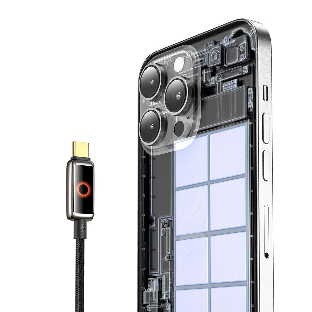 Dátový a nabíjací kábel USB-C - USB-C McDodo CA-6680 Auto Power Off, 100W, 1.2m, Čierny