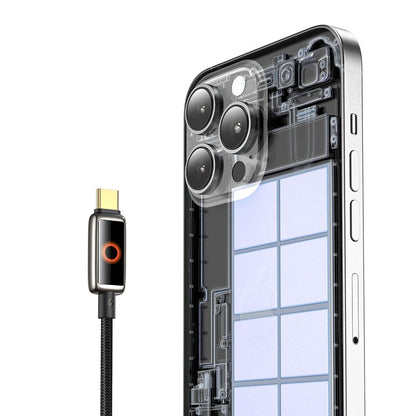 Dátový a nabíjací kábel USB-C - USB-C McDodo CA-6680 Auto Power Off, 100W, 1.2m, Čierny