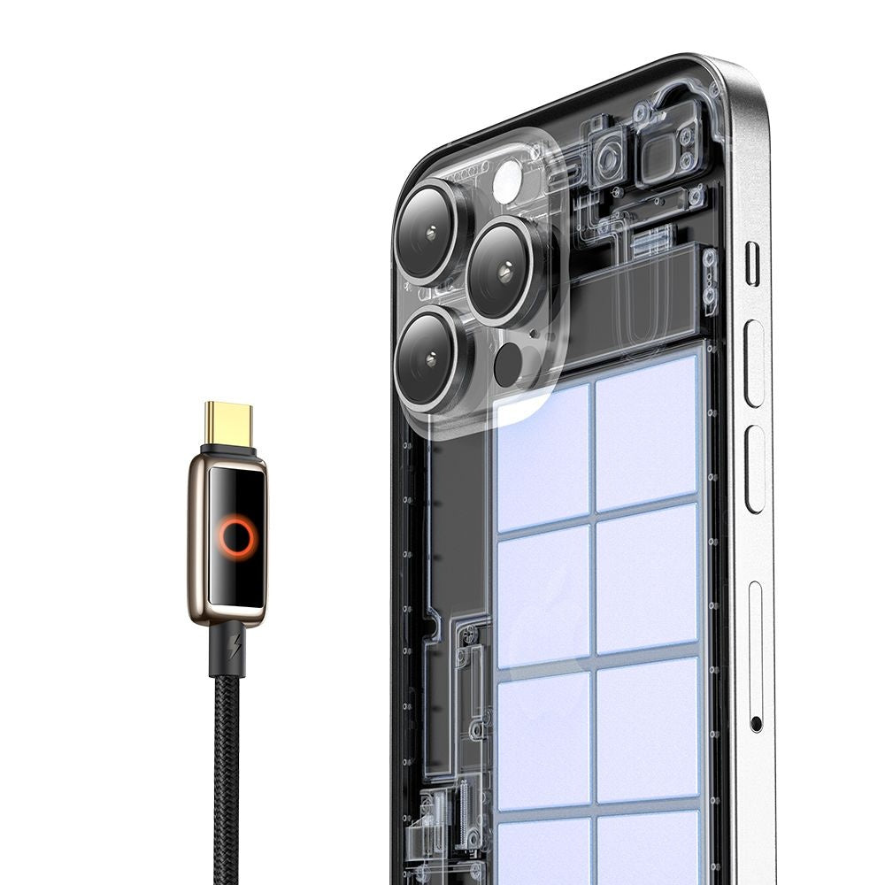 Dátový a nabíjací kábel USB-C - USB-C McDodo CA-6681 Auto Power Off, 100W, 1.2m, Zlatý