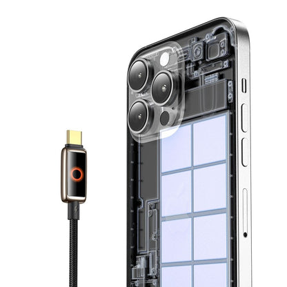 Dátový a nabíjací kábel USB-C - USB-C McDodo CA-6681 Auto Power Off, 100W, 1.2m, Zlatý