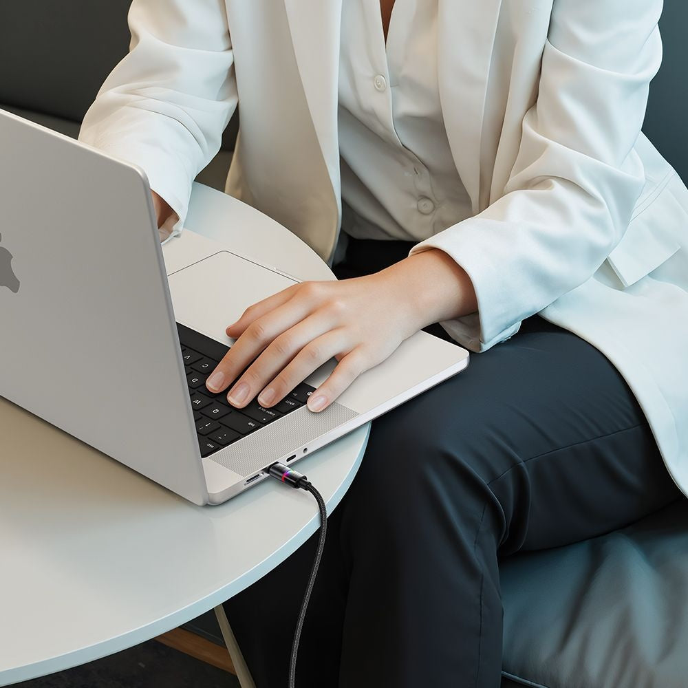 Dátový a nabíjací kábel USB-C - USB-C McDodo CA-8200 Colorful, 100W, 1.2m, Čierny