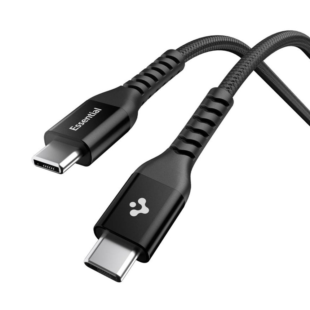Dátový a nabíjací kábel USB-C - USB-C Spigen EB10010CCA, 100W, 1m, Čierny ACA11103
