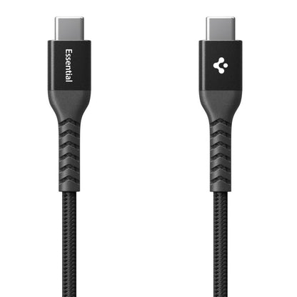 Dátový a nabíjací kábel USB-C - USB-C Spigen EB10010CCA, 100W, 1m, Čierny ACA11103