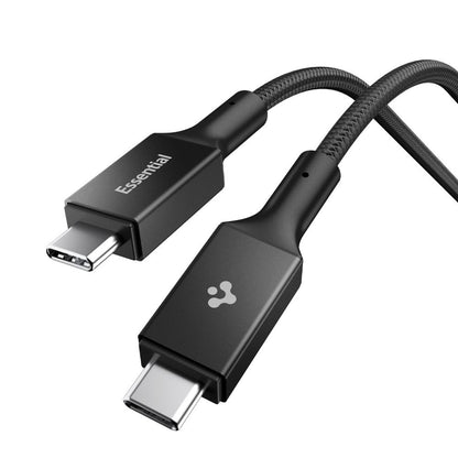 Dátový a nabíjací kábel USB-C - USB-C Spigen EB10015CC, 100W, 1.5m, Čierny ACA10421