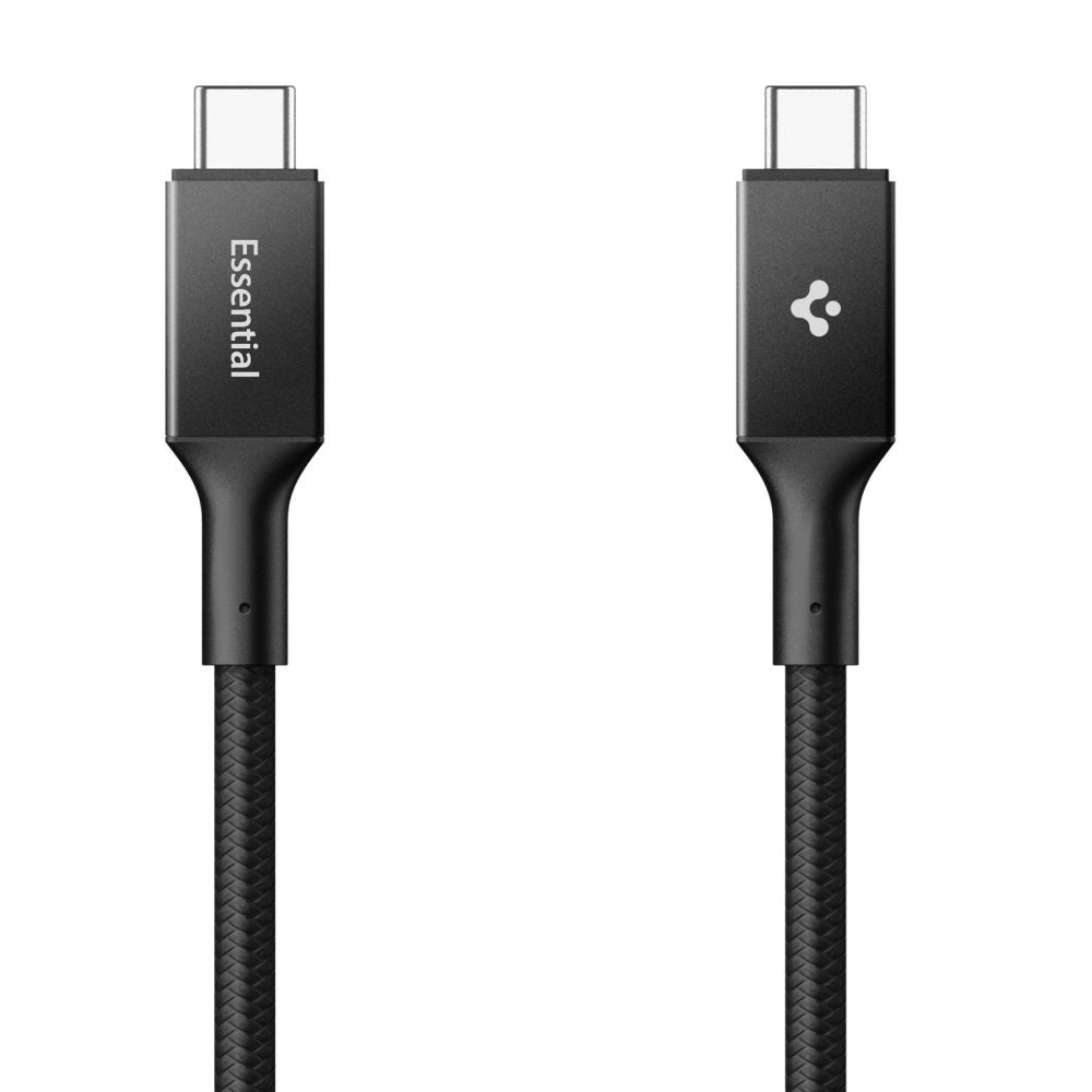 Dátový a nabíjací kábel USB-C - USB-C Spigen EB10015CC, 100W, 1.5m, Čierny ACA10421