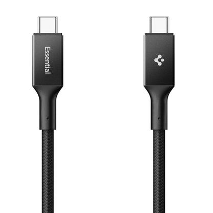 Dátový a nabíjací kábel USB-C - USB-C Spigen EB10015CC, 100W, 1.5m, Čierny ACA10421